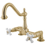 Elements of Design ES1142PX 8-Inch Centers Kitchen Faucet, Polished Brass