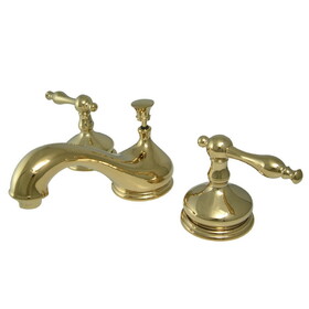 Elements of Design ES1162NL Two Handle 8" to 16" Widespread Lavatory Faucet with Brass Pop-up, Polished Brass