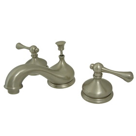 Elements of Design ES1168BL 8-Inch Widespread Lavatory Faucet with Brass Pop-Up, Brushed Nickel