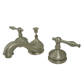 Elements of Design ES1168NL Two Handle 8" to 16" Widespread Lavatory Faucet with Brass Pop-up, Satin Nickel