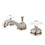 Elements of Design ES1168PX Two Handle 8" to 16" Widespread Lavatory Faucet with Brass Pop-up, Satin Nickel