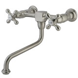 Elements of Design ES1218AX Wall Mount Bathroom Faucet, Brushed Nickel