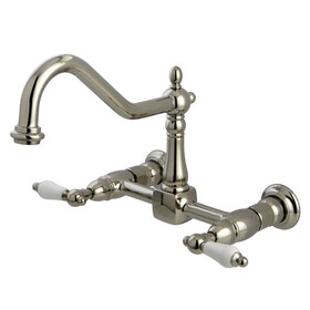 Elements of Design ES1246PL 8-Inch Centerset Wall Mount Kitchen Faucet, Polished Nickel