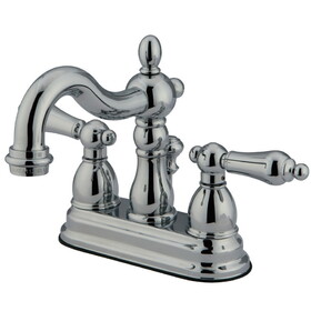 Elements of Design ES1601AL Two Handle 4" Centerset Lavatory Faucet with Brass Pop-up, Polished Chrome