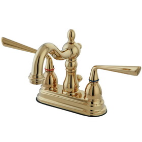 Elements of Design ES1602ZL 4-Inch Centerset Lavatory Faucet, Polished Brass