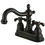 Elements of Design ES1605TX Two Handle 4" Centerset Lavatory Faucet with Brass Pop-up, Oil Rubbed Bronze Finish