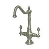 Elements of Design ES1778ALLS Two Handle Kitchen Faucet Without Sprayer, Satin Nickel