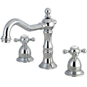 Elements of Design ES1971BX 8-Inch Widespread Lavatory Faucet with Brass Pop-Up, Polished Chrome