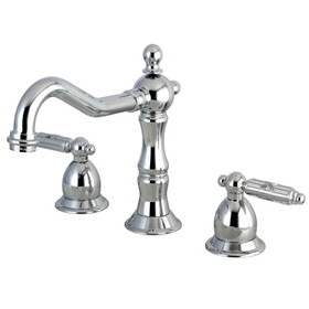Elements of Design ES1971GL 8-Inch Widespread Lavatory Faucet with Brass Pop-Up, Polished Chrome
