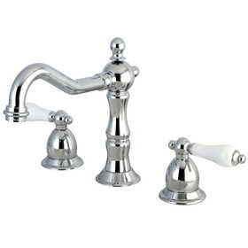 Elements of Design ES1971PL Two Handle 8" to 14" Widespread Lavatory Faucet with Brass Pop-up, Polished Chrome