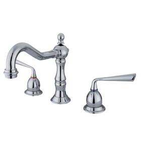 Elements of Design ES1971ZL 8-Inch Widespread Lavatory Faucet with Brass Pop-Up, Polished Chrome