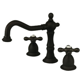 Elements of Design ES1975AX Two Handle 8" to 14" Widespread Lavatory Faucet with Brass Pop-up, Oil Rubbed Bronze