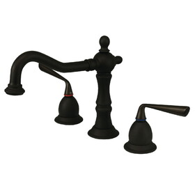 Elements of Design ES1975ZL 8-Inch Widespread Lavatory Faucet with Brass Pop-Up, Oil Rubbed Bronze