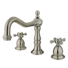 Elements of Design ES1978BX 8-Inch Widespread Lavatory Faucet with Brass Pop-Up, Brushed Nickel