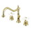 Elements of Design ES1992PX Two Handle 8" to 16" Widespread Lavatory Faucet with Brass Pop-up, Polished Brass Finish