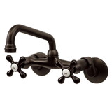Elements of Design ES2135X Two Handle Wall Mount Kitchen Faucet, Oil Rubbed Bronze