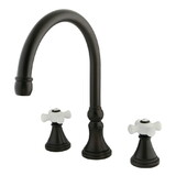 Elements of Design ES2345PX Two Handle Roman Tub Filler, Oil Rubbed Bronze Finish