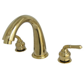 Elements of Design ES2362 Two Handle Roman Tub Filler, Polished Brass