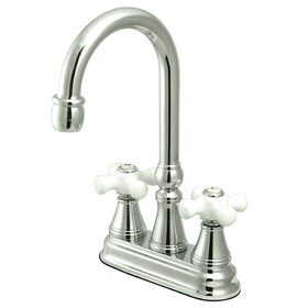 Elements of Design ES2491PX Two Handle Bar Faucet without Pop-Up Rod, Polished Chrome