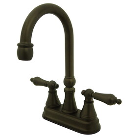 Elements of Design ES2495AL Two Handle Bar Faucet without Pop-Up Rod, Oil Rubbed Bronze