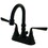 Elements of Design ES2615ZL Two Handle 4" Centerset Lavatory Faucet with Brass Pop-up, Oil Rubbed Bronze Finish