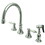 Elements of Design ES2791PLBS 8" Deck Mount Kitchen Faucet with Brass Sprayer, Polished Chrome