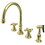 Elements of Design ES2792AXBS 8-Inch Widespread Kitchen Faucet with Brass Sprayer, Polished Brass