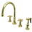 Elements of Design ES2792KXBS 8" Deck Mount Kitchen Faucet with Brass Sprayer, Polished Brass