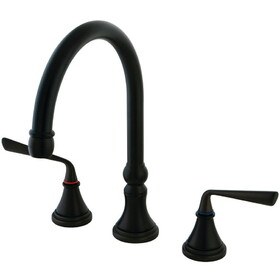 Elements of Design ES2795ZLLS 8-Inch Widespread Kitchen Faucet, Oil Rubbed Bronze