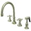 Elements of Design ES2798KXBS 8" Deck Mount Kitchen Faucet with Brass Sprayer, Satin Nickel