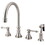 Elements of Design ES2798TLBS 8" Deck Mount Kitchen Faucet with Brass Sprayer, Satin Nickel