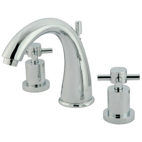 Elements of Design ES2961DX 8-Inch Widespread Lavatory Faucet with Brass Pop-Up, Polished Chrome