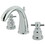 Elements of Design ES2961EX Two Handle 8" to 16" Widespread Lavatory Faucet with Brass Pop-up, Polished Chrome