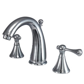 Elements of Design ES2971BL 8-Inch Widespread Lavatory Faucet with Brass Pop-Up, Polished Chrome