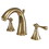 Elements of Design ES2972BL Two Handle 8" to 16" Widespread Lavatory Faucet with Brass Pop-up, Polished Brass Finish
