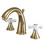 Elements of Design ES2972PX Two Handle 8" to 16" Widespread Lavatory Faucet with Brass Pop-up, Polished Brass