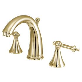 Elements of Design ES2972TL 8-Inch Widespread Lavatory Faucet with Brass Pop-Up, Polished Brass