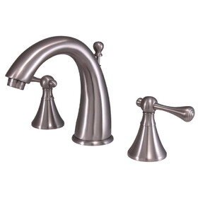 Elements of Design ES2978BL 8-Inch Widespread Lavatory Faucet with Brass Pop-Up, Brushed Nickel