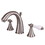Elements of Design ES2978PL Two Handle 8" to 16" Widespread Lavatory Faucet with Brass Pop-up, Satin Nickel