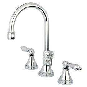 Elements of Design ES2981AL Two Handle 8" to 16" Widespread Lavatory Faucet with Brass Pop-up, Polished Chrome