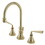 Elements of Design ES2982ZL Two Handle 8" to 16" Widespread Lavatory Faucet with Brass Pop-up, Polished Brass Finish