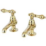 Elements of Design ES3202AL Twin Handle Basin Faucet Set, Polished Brass