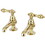 Elements of Design ES3202AL Twin Handle Basin Faucet Set, Polished Brass