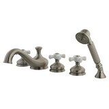 Elements of Design ES33385PX Roman Tub Filler With Hand Shower, Brushed Nickel