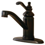 Elements of Design ES3405TL 4-Inch Single Handle Lavatory Faucet with Brass Pop-Up, Oil Rubbed Bronze