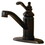 Elements of Design ES3405TL 4-Inch Single Handle Lavatory Faucet with Brass Pop-Up, Oil Rubbed Bronze