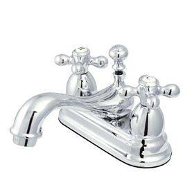 Elements of Design ES3601AX Two Handle 4" Centerset Lavatory Faucet with Brass Pop-up, Polished Chrome