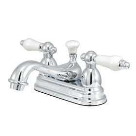 Elements of Design ES3601PL Two Handle 4" Centerset Lavatory Faucet with Brass Pop-up, Polished Chrome