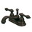 Elements of Design ES3605AL Two Handle 4" Centerset Lavatory Faucet with Brass Pop-up, Oil Rubbed Bronze