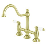 Elements of Design ES3782PL 8-Inch Center Kitchen Bridge Faucet, Polished Brass